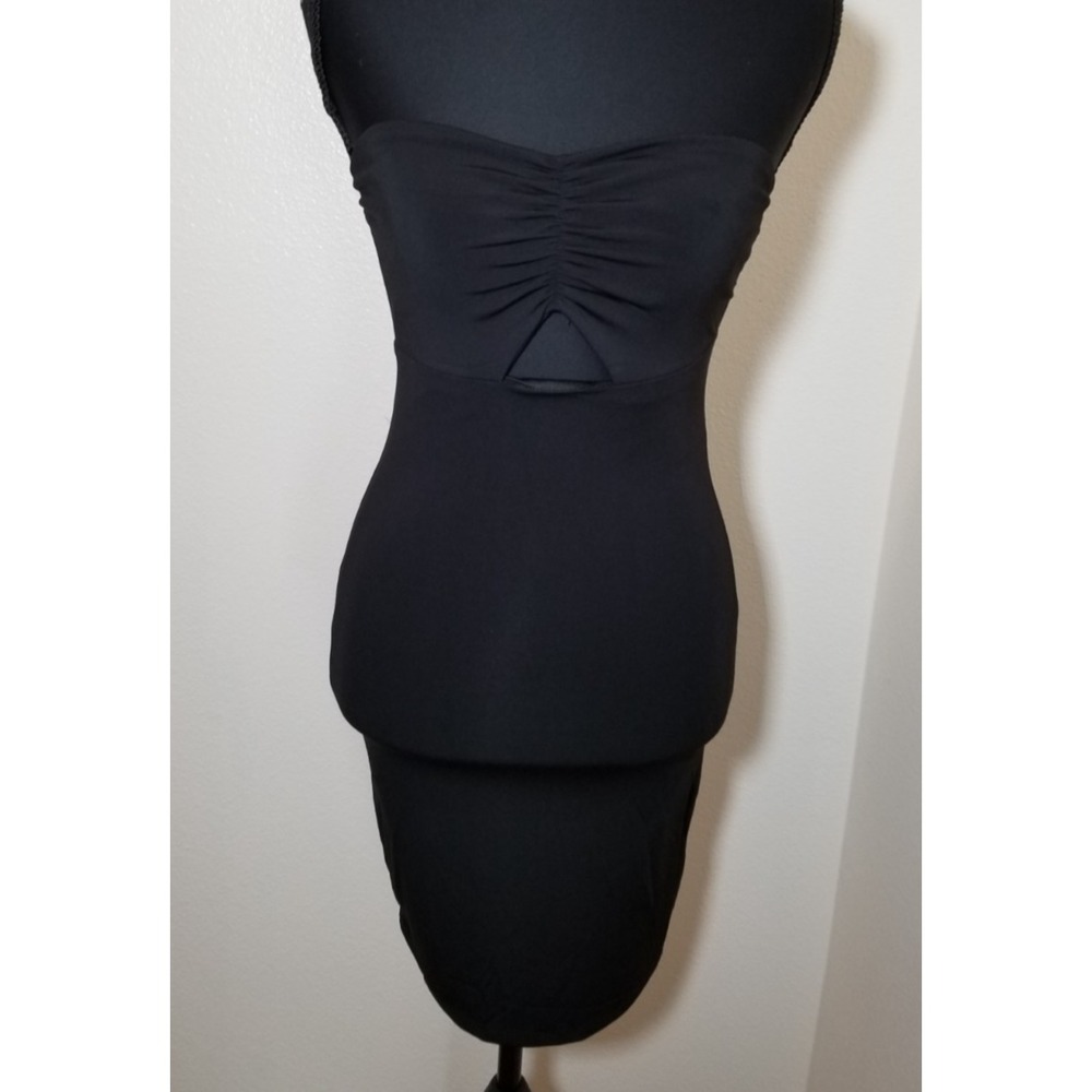 Forever 21 Black Strapless Mini Dress Size Small Bodycon Sexy Club Party NWT